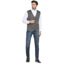 Veera Paridhaan Cotton Poly Striped Waist Coat for Men-18