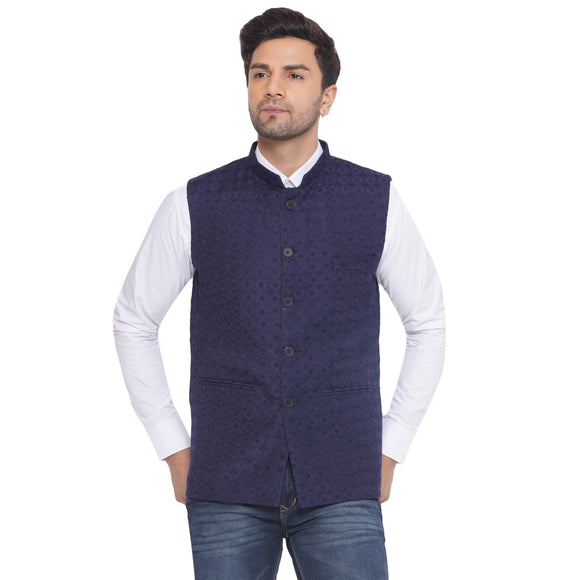 Veera Paridhaan Rayon Sequence Nehru Jacket for Men