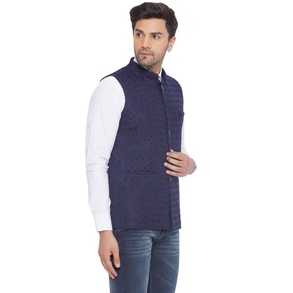 Veera Paridhaan Rayon Sequence Nehru Jacket for Men