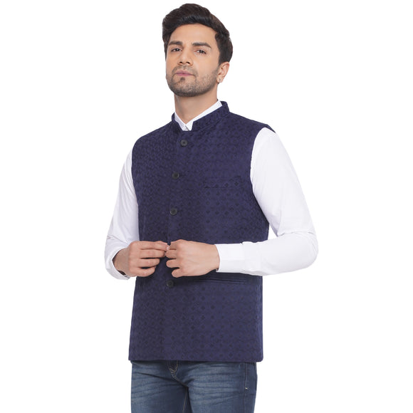 Veera Paridhaan Rayon Sequence Nehru Jacket for Men