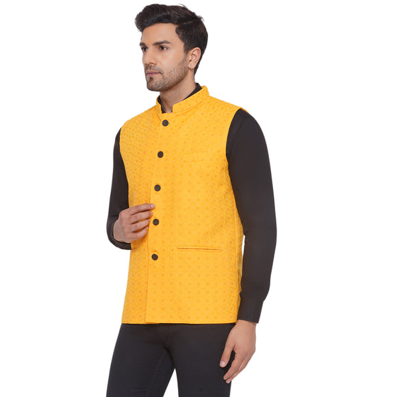 Veera Paridhaan Rayon Sequence Nehru Jacket for Men