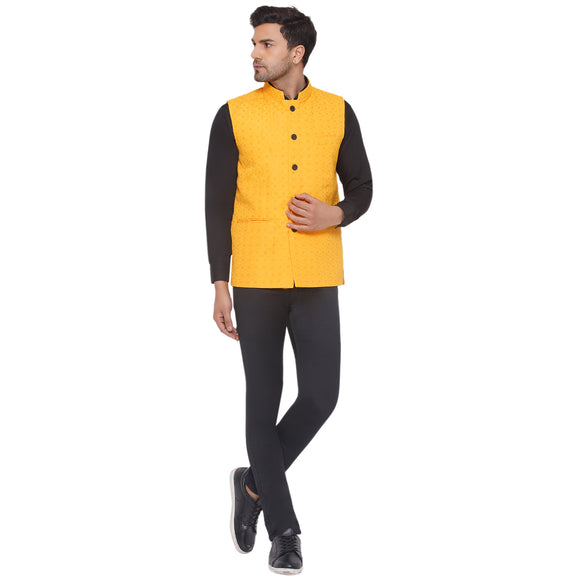 Veera Paridhaan Rayon Sequence Nehru Jacket for Men