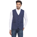 Veera Paridhaan Cotton Poly Slub Waist Coat for Men-1