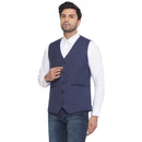 Veera Paridhaan Cotton Poly Slub Waist Coat for Men-3