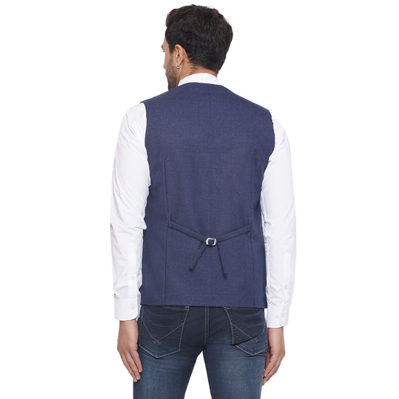 Veera Paridhaan Cotton Poly Slub Waist Coat for Men