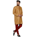 Veera Paridhaan Men's Ethnic Jacquard Full Sleeve Printed Long kurta Set-26