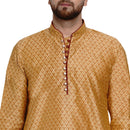 Veera Paridhaan Men's Ethnic Jacquard Full Sleeve Printed Long kurta Set-39
