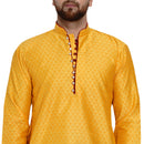 Veera Paridhaan Men's Ethnic Jacquard Full Sleeve Printed Long kurta Set-41
