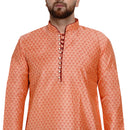 Veera Paridhaan Men's Ethnic Jacquard Full Sleeve Printed Long kurta Set-50
