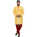 Veera Paridhaan Men's Ethnic Jacquard Full Sleeve Printed Long kurta Set-2