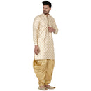 Veera Paridhaan Men's Banarasi Full Sleeve Printed long Straight kurta-26