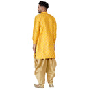 Veera Paridhaan Men's Banarasi Full Sleeve Printed long Straight kurta-50
