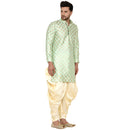 Veera Paridhaan Men's Banarasi Full Sleeve Printed long Straight kurta-14