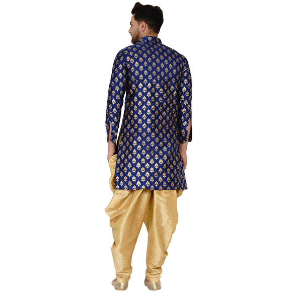Veera Paridhaan Men's Banarasi Full Sleeve Printed long Straight kurta