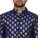 Veera Paridhaan Men's Banarasi Full Sleeve Printed long Straight kurta-58
