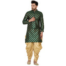 Veera Paridhaan Men's Banarasi Full Sleeve Printed long Straight kurta-1