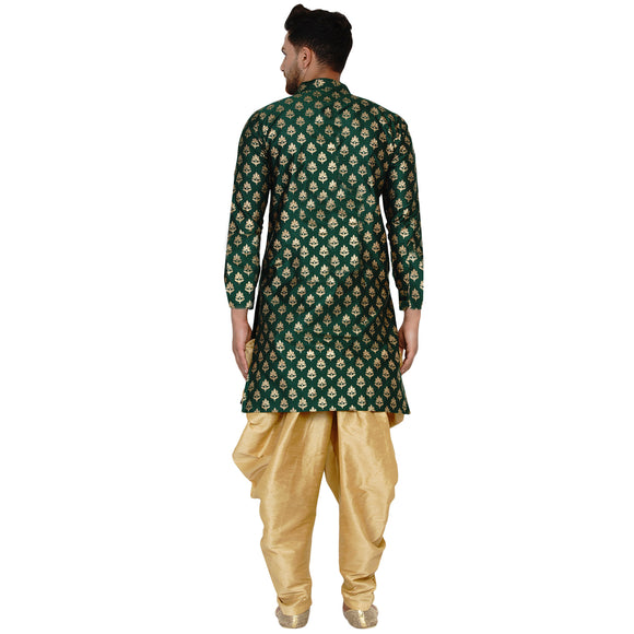 Veera Paridhaan Men's Banarasi Full Sleeve Printed long Straight kurta