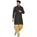 Veera Paridhaan Men's Banarasi Full Sleeve Printed long Straight kurta-10