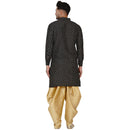 Veera Paridhaan Men's Banarasi Full Sleeve Printed long Straight kurta-40