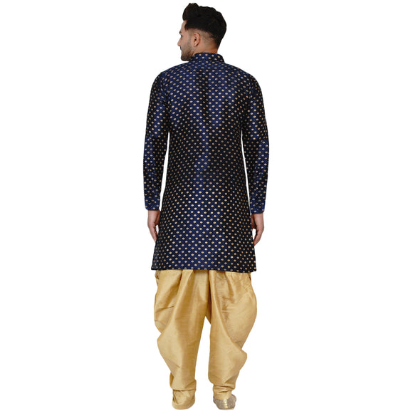 Veera Paridhaan Men's Banarasi Full Sleeve Printed long Straight kurta