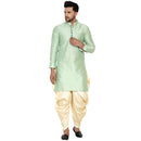Veera Paridhaan Men's Banarasi Full Sleeve Printed long Straight kurta-12