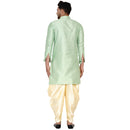 Veera Paridhaan Men's Banarasi Full Sleeve Printed long Straight kurta-48
