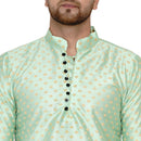 Veera Paridhaan Men's Banarasi Full Sleeve Printed long Straight kurta-54
