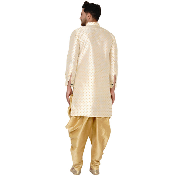 Veera Paridhaan Men's Banarasi Full Sleeve Printed long Straight kurta