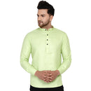 Veera Paridhaan Men's Cotton Khadi Full Sleeve Short kurta-1