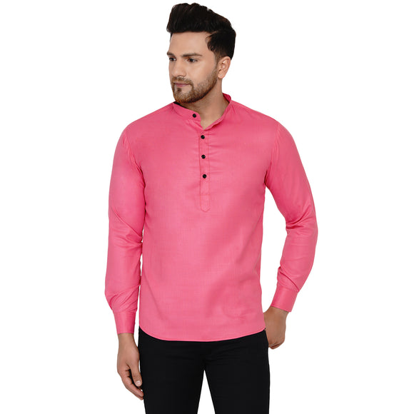 Veera Paridhaan Men's Cotton Khadi Full Sleeve Short kurta