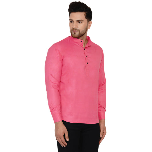 Veera Paridhaan Men's Cotton Khadi Full Sleeve Short kurta