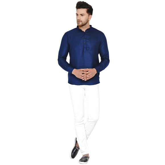 Veera Paridhaan Men's Cotton Khadi Full Sleeve Short kurta