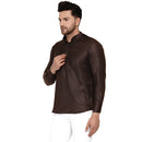 Veera Paridhaan Men's Cotton Khadi Full Sleeve Short kurta-14