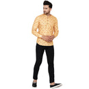 Veera Paridhaan Men's Cotton Printed Full Sleeve Short kurta-71