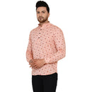 Veera Paridhaan Men's Cotton Printed Full Sleeve Short kurta-39