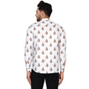Veera Paridhaan Men's Cotton Printed Full Sleeve Short kurta-56