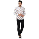 Veera Paridhaan Men's Cotton Printed Full Sleeve Short kurta-67