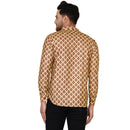 Veera Paridhaan Men's Cotton Printed Full Sleeve Short kurta-47