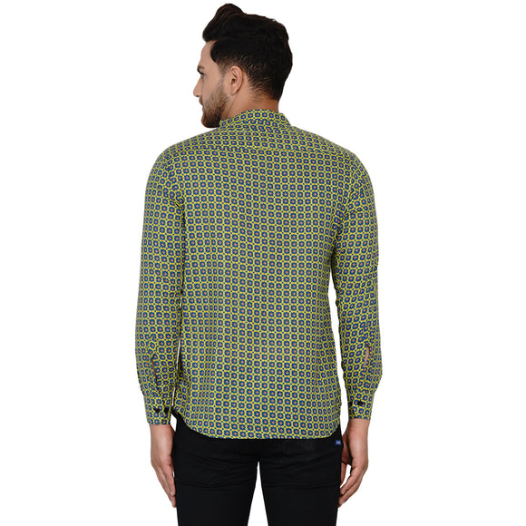 Veera Paridhaan Men's Cotton Sanganeri Printed Full Sleeve Short kurta