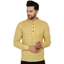 Veera Paridhaan Men's Cotton Sanganeri Printed Full Sleeve Short kurta-9