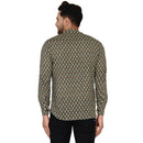 Veera Paridhaan Men's Cotton Sanganeri Printed Full Sleeve Short kurta-57