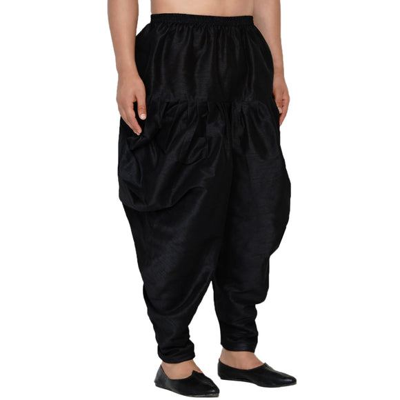 Veera Paridhan Ethnic Solid Black Dhoti for Men