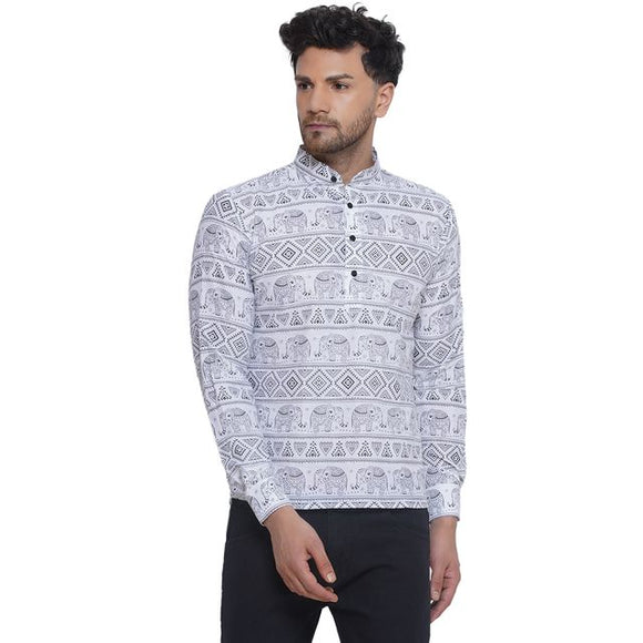 Veera Paridhaan Sanganeri Printed Shirt for Men