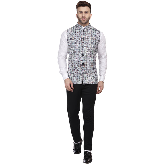 Veera Paridhaan  Banarasi Printed Nehru Jacket