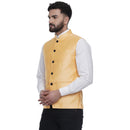 Veera Paridhaan  Jacquard Printed  Silk Nehru Jacket-44