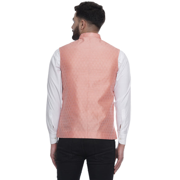 Veera Paridhaan  Jacquard Printed  Silk Nehru Jacket