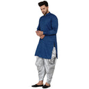 Veera Paridhaan Men's Rayon Side Pattern Full Sleeve long Straight kurta-32