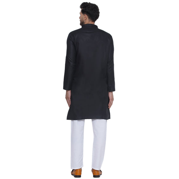 Veera Paridhaan Solid Cotton Long Kurta for Men