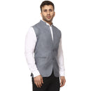 Veera Paridhaan Plain Chinese Collar Sleeveless Cotton Poly Waist Coat-3