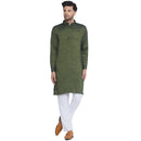 Veera Paridhaan Solid Rayon Long Kurta for Men-6